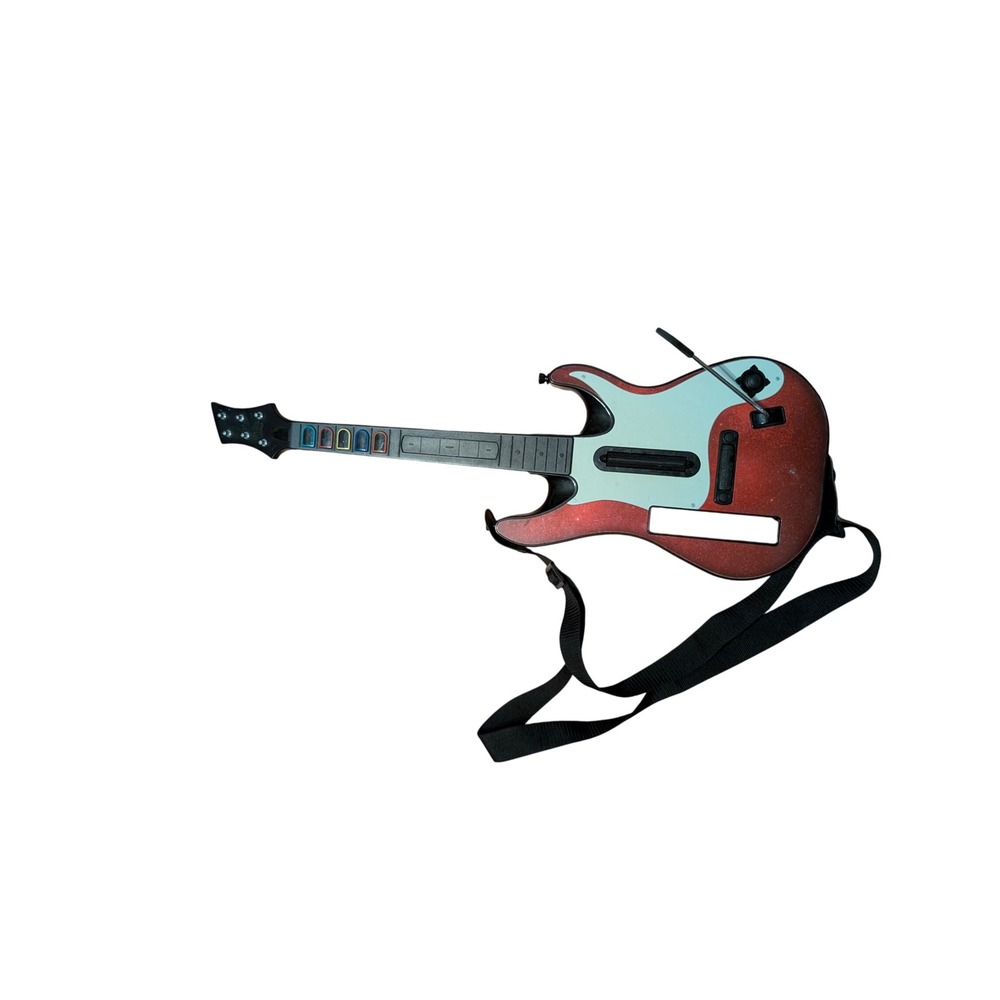 Nintendo Wii Guitar Hero World Tour Wireless Controller Red Sparkle 95481.805